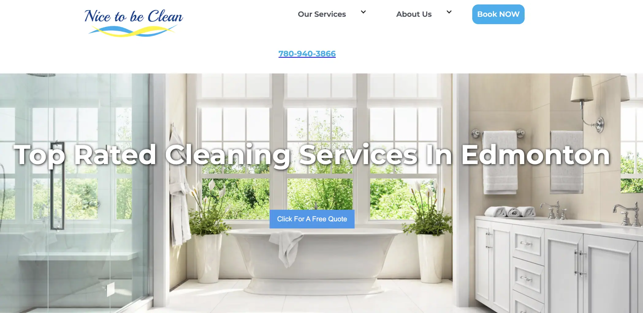 nice to be clean website design by business all in one marketing solutions